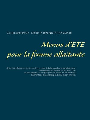 cover image of Menus d'été pour la femme allaitante